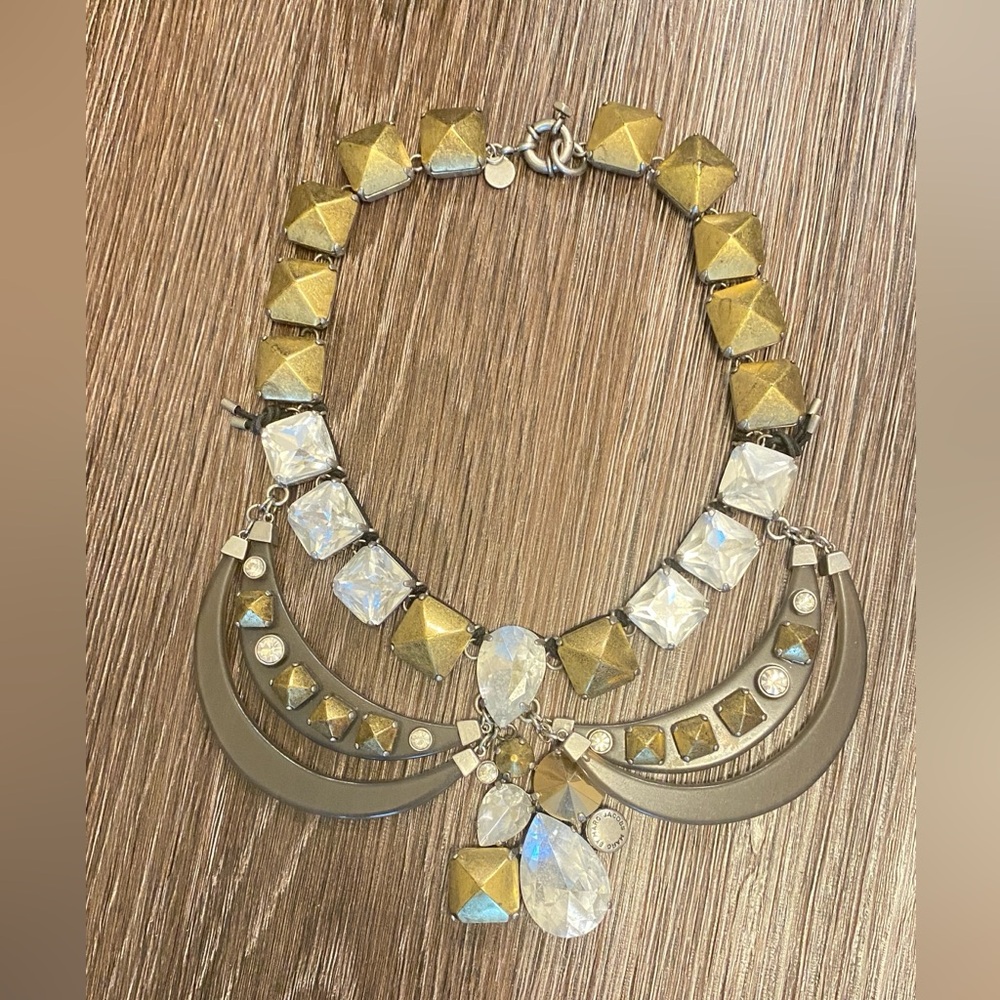 Marc By Marc Jacobs Gold and Silver Geometric Necklace